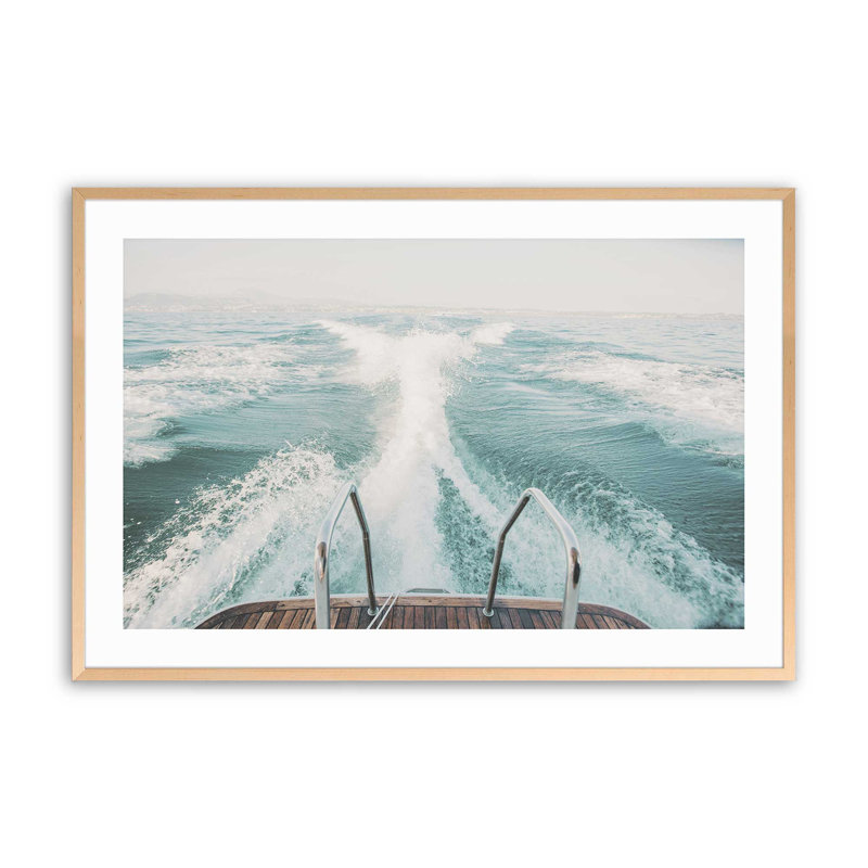 Imprimé Ocean Trails, Érable brut encadré, H 12 po x l 15 po x P 1,25 po