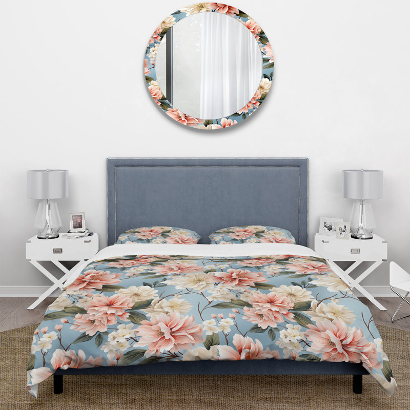 Ensemble de housse de couette Mirdash, Housse de couette pour grand lit et 2 taies décor