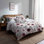 Ensemble de literie 5 pièces Country Farmhouse - Ensemble de housse de couette et coussin décoratif