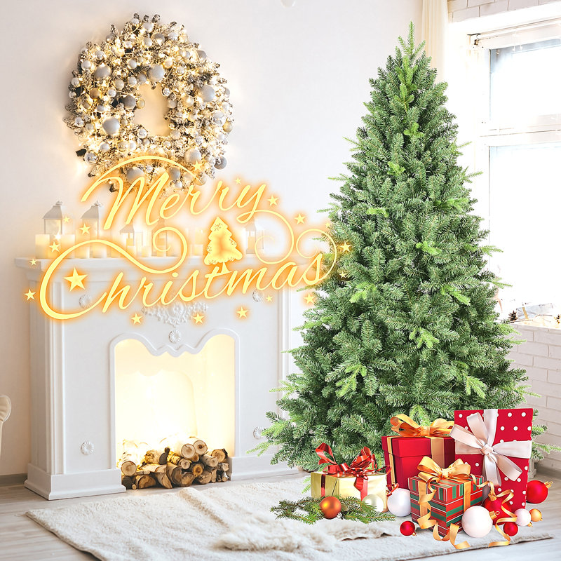 Arbre de Noël classique avec 1339 pointes PE + PVC, 76'