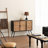 Industrial 43.3" Wide Accent Cabinet, Mid-Century Sideboard Storage Cabinet for Living Room, Dining Room, Entryway, Wood Shutter-212793625