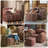Striped Beanbag Chair with Ottoman Red Beanbag Sofa Floor Sofas Floor Chairs Compression