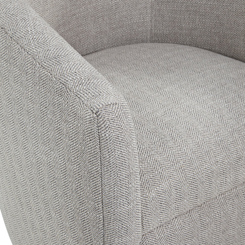 Fauteuil demi-tonneau pivotant, Beige