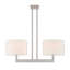 Lustre tambour à 2 lumières avec abat-jour-86096630