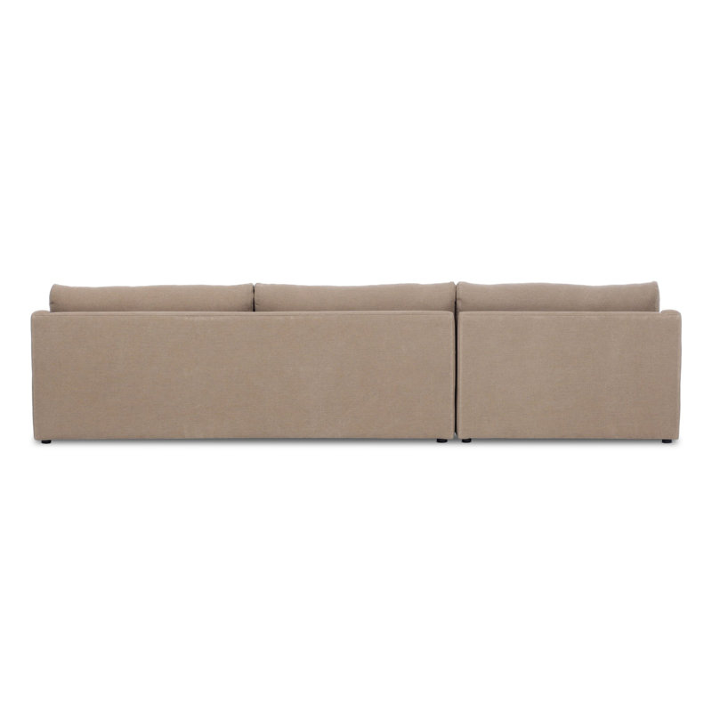 Aurelia 2-Piece Sectional, Left Hand Facing, Boatway Canvas Linen