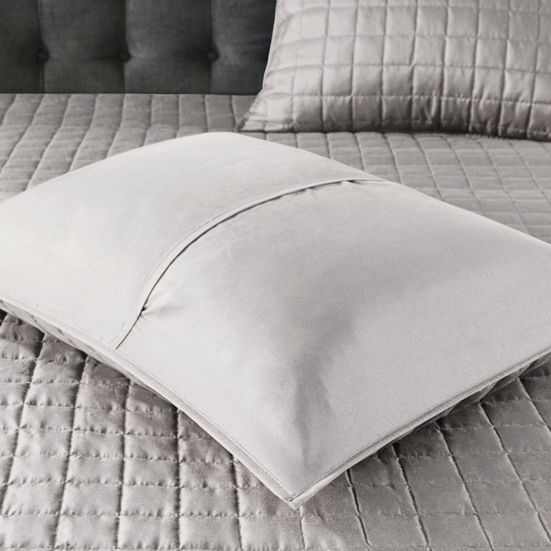 Édredon et courtepointe gris pour très grand / très grand lit - Collection de literie confortable Tissus doux et respirants