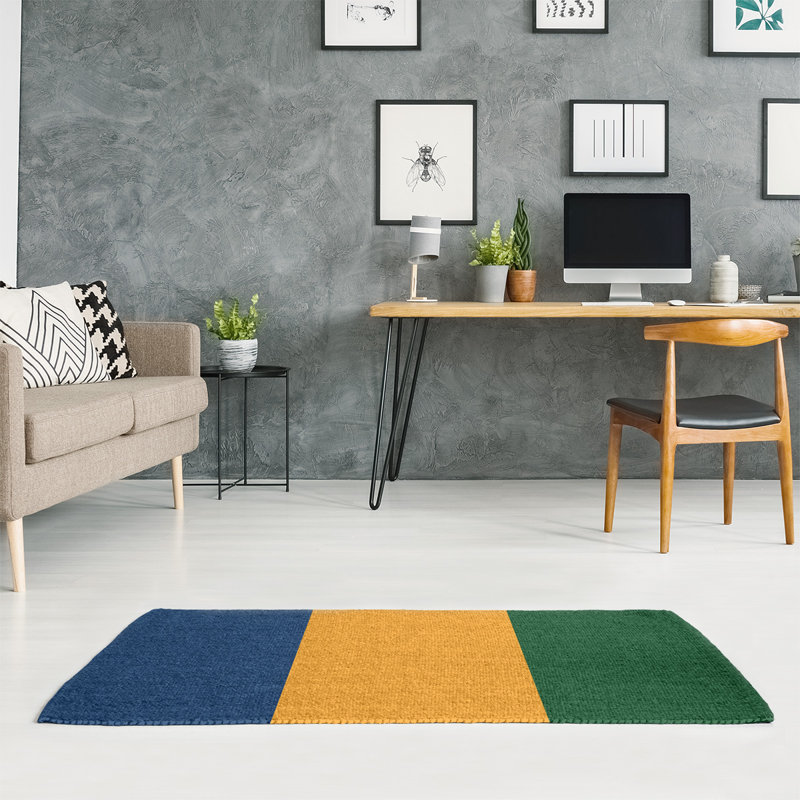 Striped Indoor Rug, Rectangle 5' x 3'