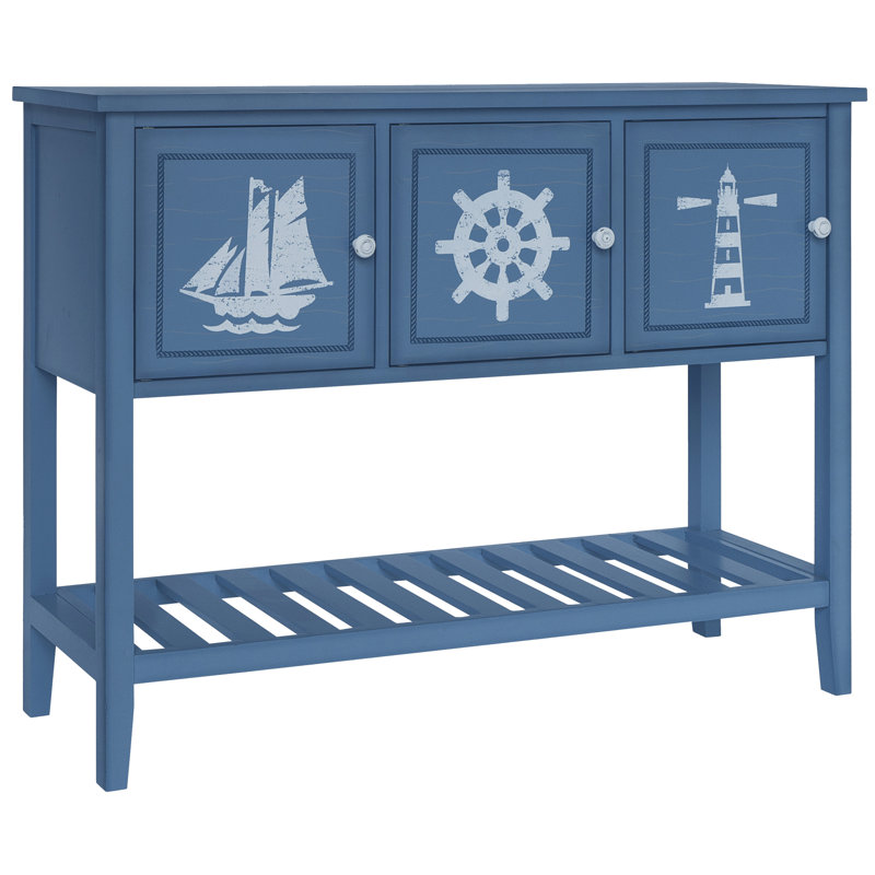 Perez 47'' Solid Wood Top Console Table