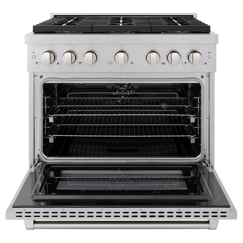 ZLINE 30 in. 4.2 cu. ft. Paramount Dual Fuel Range W/ 4 Burner DuoPro Cooktop and Electric Convection Oven in Satin Stainless Steel