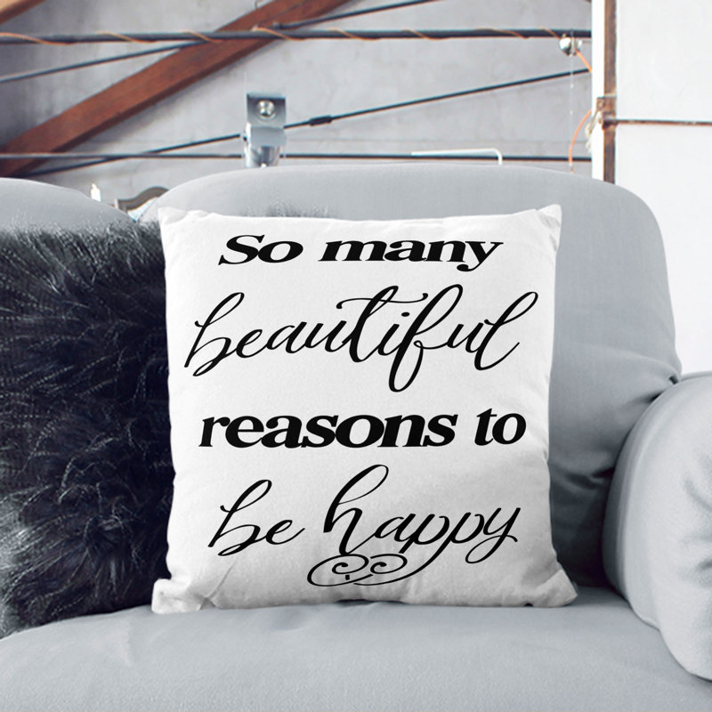 Square Cushion, Black, 55cm H x 55cm W x 20cm D
