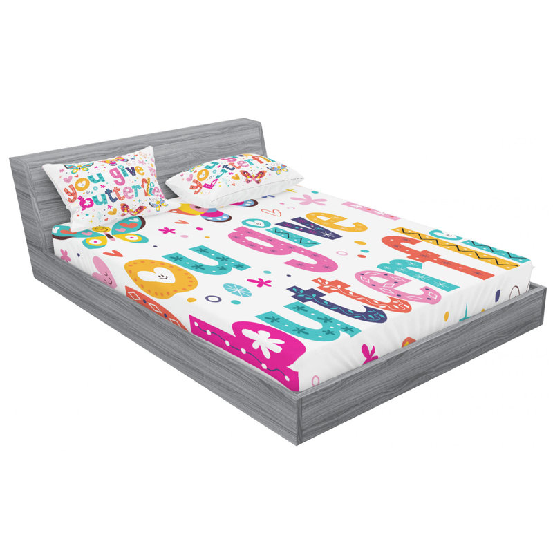 Microfiber Sheet Set, Queen Sheet Set with Fitted Sheet