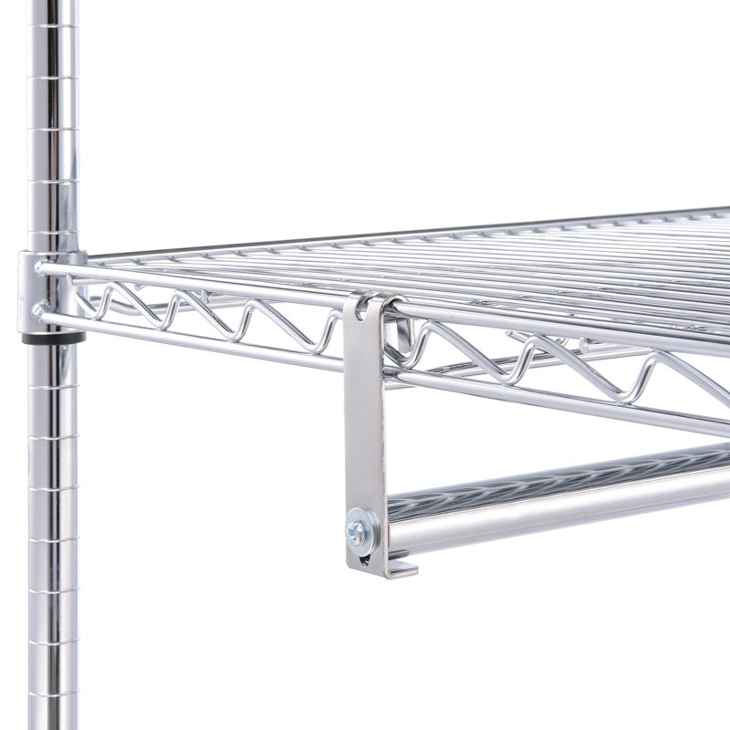 Porte-vêtements de plancher 3 tablettes, H 74 po x l 60 po x P 24 po