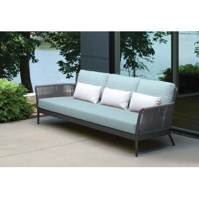  Canapé de patio de 84,5 po de largeur avec coussin
