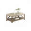 Table basse en marbre avec tablette de plancher, 2 tiroirs