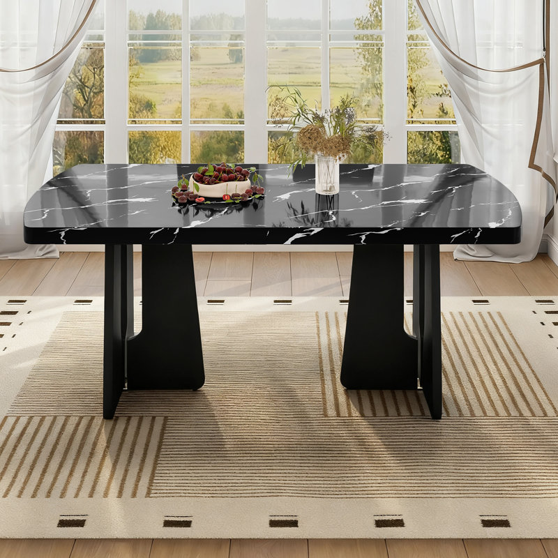 Table de salle à manger Modern, Noir