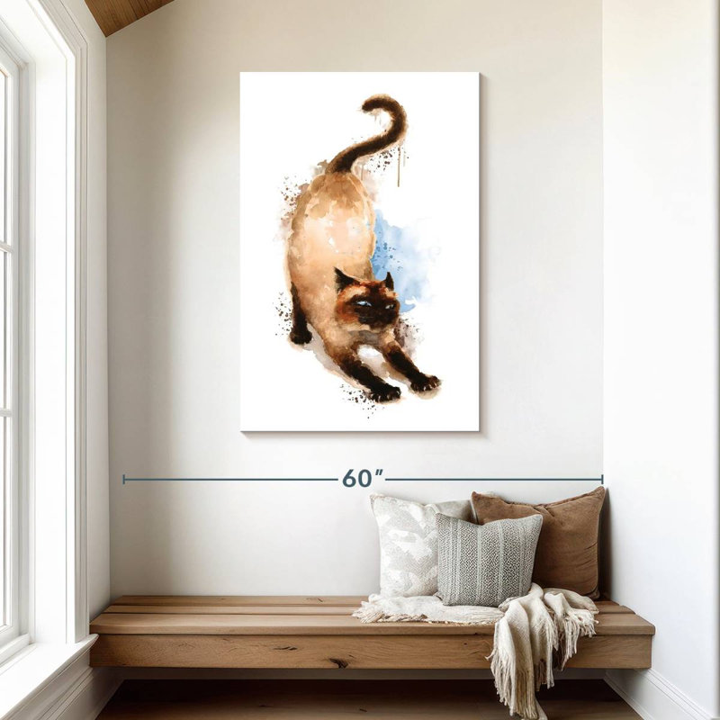 Siamese, 45" H x 30" W