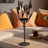 Mia Candle Holder, 18 Inch Black Branches With Pinecone Accents