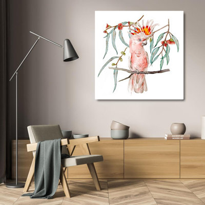 Art sur toile tendu avec la galerie Bay Isle Home ™ de Wang, Melissa: Pink Cockatoo II
