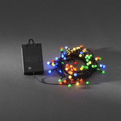 840cm LED Battery Powered 80 - Bulb Wide Angle LED String Light