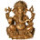 29" Large Chaturbhuja Lord Ganesha Brass Statue - Handcrafted Four-Armed Hindu Deity Sculpture for Temple Home Decor
