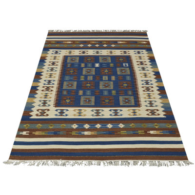 Southwestern Wool Hand Woven Area Rug
