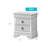 Sophisticated Silver Champagne Nightstand-163568247