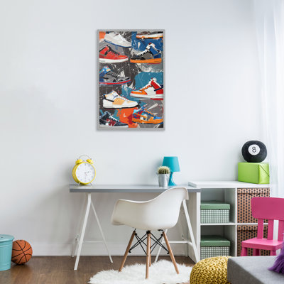 Stylish Urban Shoe Collection Framed Giclee, design by Ray Powers