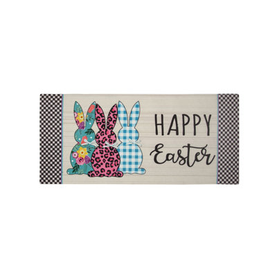 Emyri Non-Slip No Pattern Easter Doormat