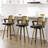 Upholstered Cane Back Counter & Bar Stool With Armrest-853572449-857907582