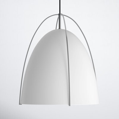Nikki Single Light Metal Steel Dimmable Pendant