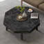 Table basse en bois de style campagnard en bois avec patchwork