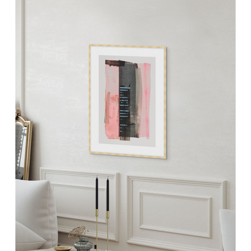 Pink Glazes 1 Framed Print, 33.75" H x 25.75" W