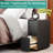 7.8" Wide Fully-Assembled Faux Leather Narrow Nightstand-492082317-471927184