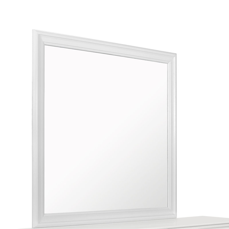 Miroir blanc métallique