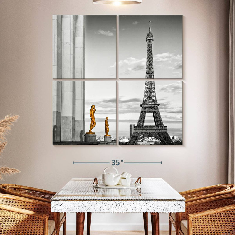 Lilie Eiffel Tower View, 50'' H x 50'' W