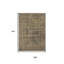 Tapis lavable médaillon brun et brun clair 9 pi x 12 pi