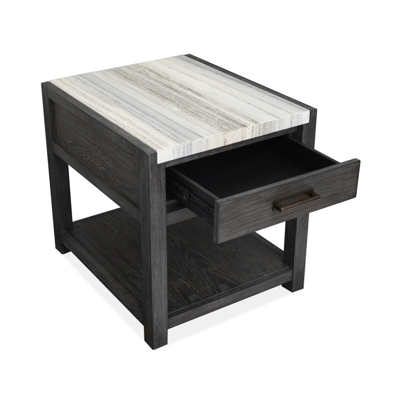 Table basse rectangulaire avec table de bout, 2 pièces: table basse, table de bout