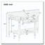 Console demi-lune avec tiroir et tablette-1760925158