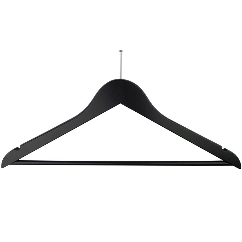 Cintre en bois pour homme, Noir