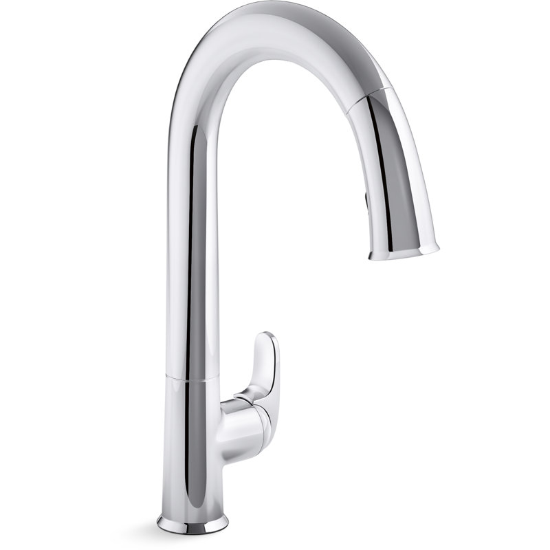 Sensate Pull-Down Touchless Single Handle Kitchen Faucet, Polished Chrome