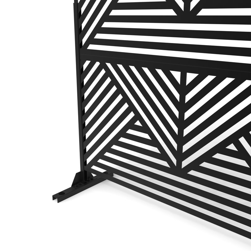 Cloisons d'intimité H 6,33 pi x l 3,93 pi Stanaford, Noir, noir, noir, noir