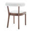 Ensemble de table à manger moderne, table de salle à manger rectangulaire et chaise de salle à manger rembourrée à dossier demi-tonneau avec structure en bois massif pour la salle à manger / cuisine-1566693985-1561335563-1565806128