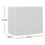 Coffre de terrasse en résine avec portes verrouillables et couvercle relevable l 48 po x P 30 po Suncast, fabriqué aux États-Unis-89721658