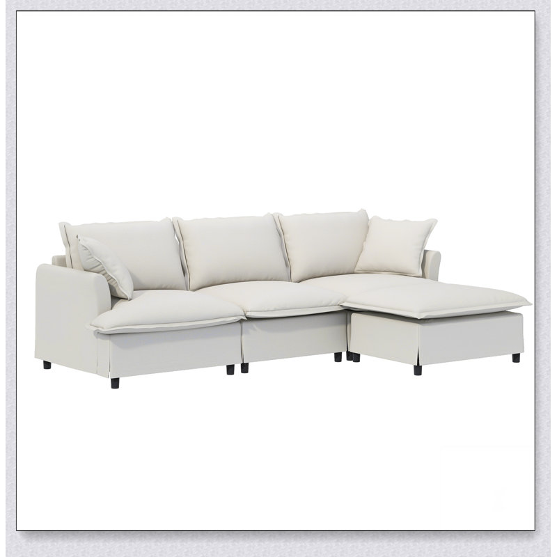 Canapé modulaire Chenille, Chenille beige