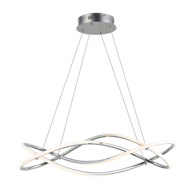 Senecal 1 - Light Polished Chrome LED Unique/Statement Pendant