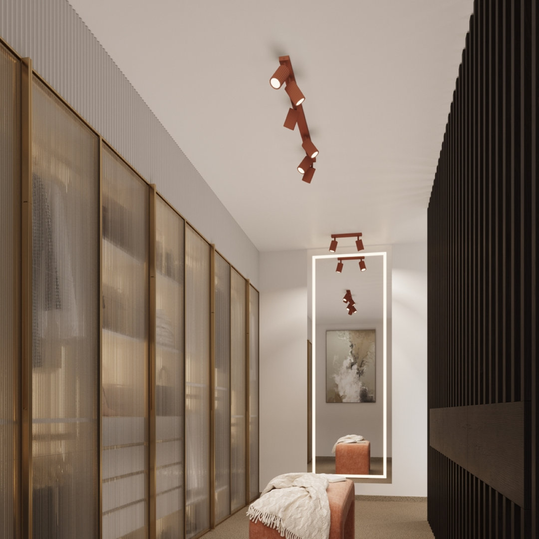 Sollux Lighting Wall Lamp Karbon Red Ochre - Red Ochre - Image 3