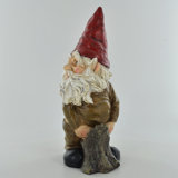 Howardwick Gnome At Tree Stump Fairy Garden
