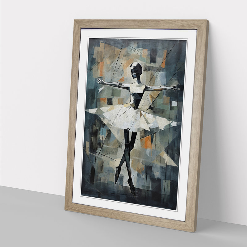 Single Picture Frame Wall Art, 46cm H x 34cm W, Oak Framed