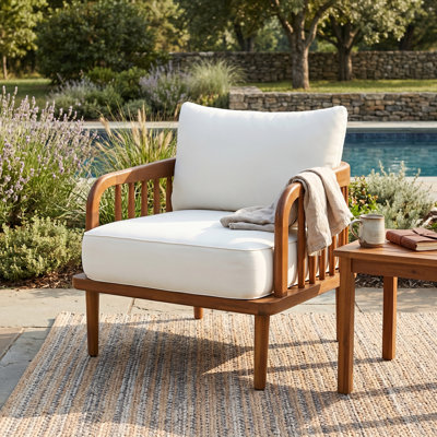 Chaise d'appoint de patio moderne Garron