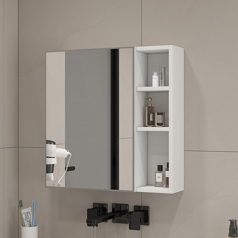 Armoire à miroir, armoire de rangement de salle de bain, armoire d'appoint